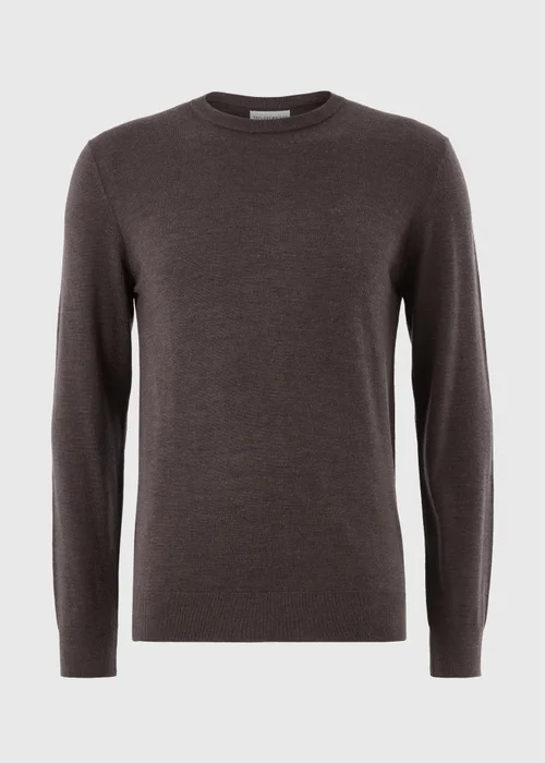 Brown Merino Wool Jumper - S Image 5