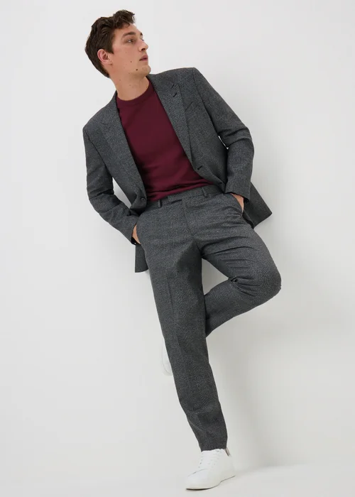 Burgundy Merino Wool Jumper - S Image 4