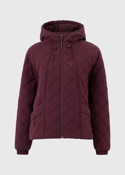 Souluxe Burgundy Quilted Jacket - M Image 5