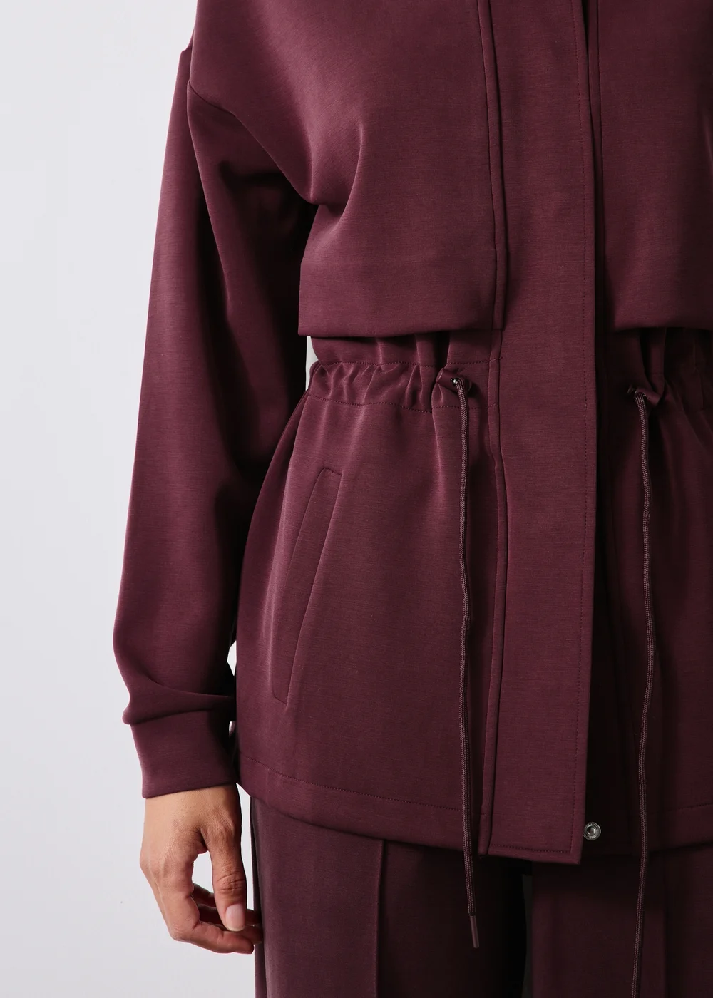 Souluxe Burgundy Utility Jacket - XS Image 3