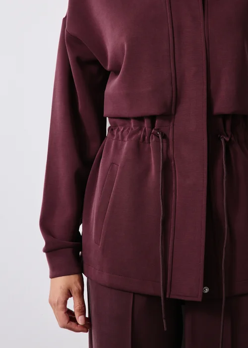 Souluxe Burgundy Utility Jacket - XS Image 3