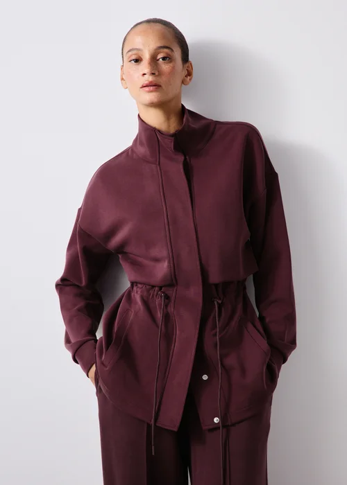 Souluxe Burgundy Utility Jacket - XS Image 1