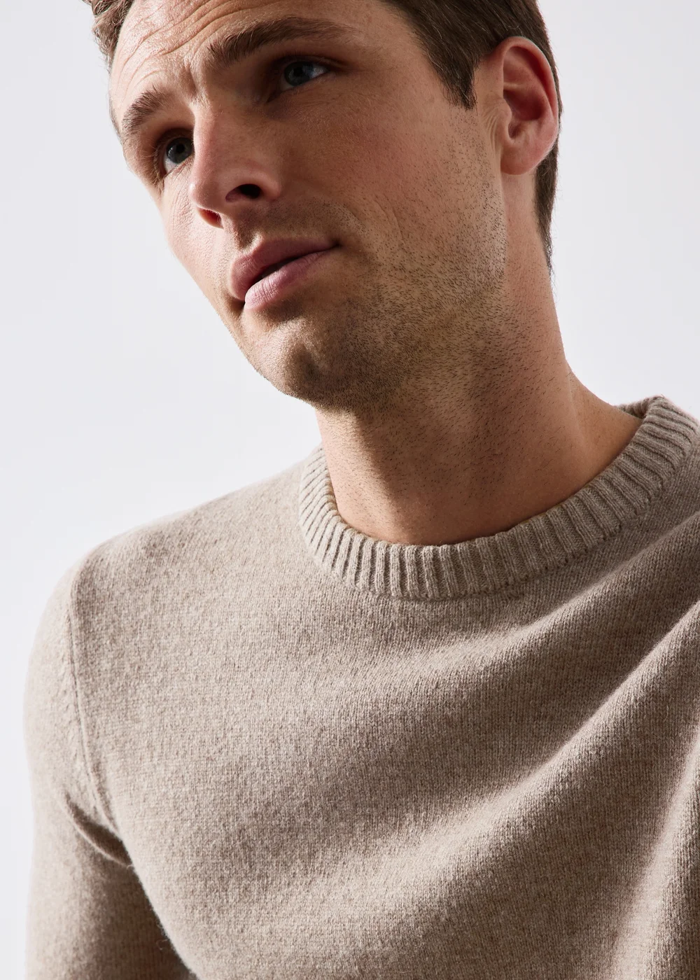 Lincoln Stone Lambswool Crew Neck Jumper - S Image 4