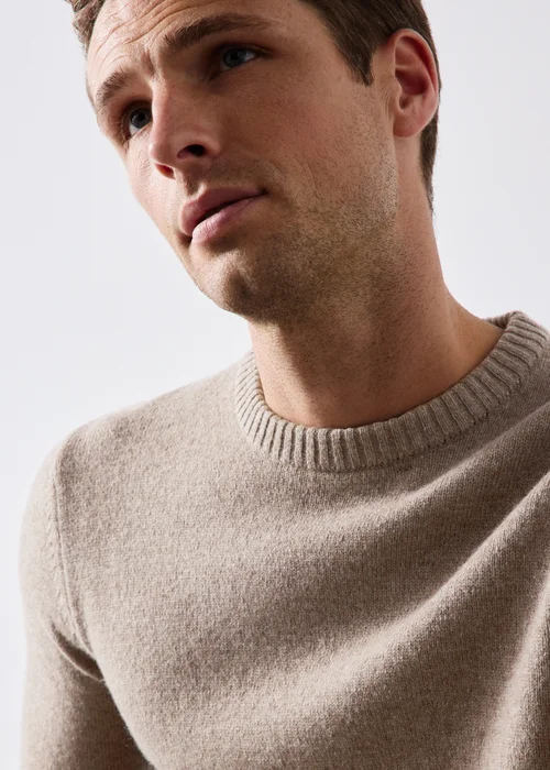 Lincoln Stone Lambswool Crew Neck Jumper - S Image 4