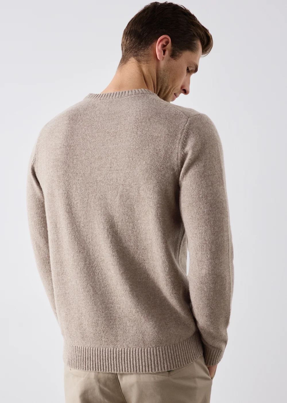 Lincoln Stone Lambswool Crew Neck Jumper - S Image 3