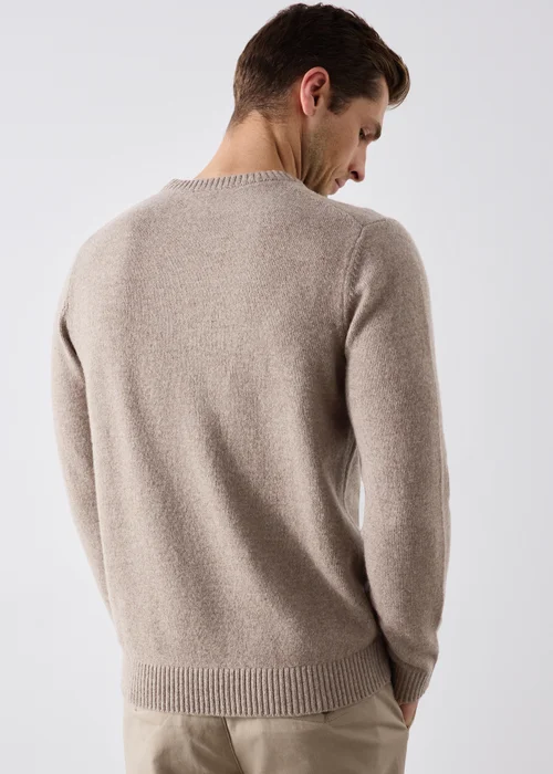 Lincoln Stone Lambswool Crew Neck Jumper - S Image 3