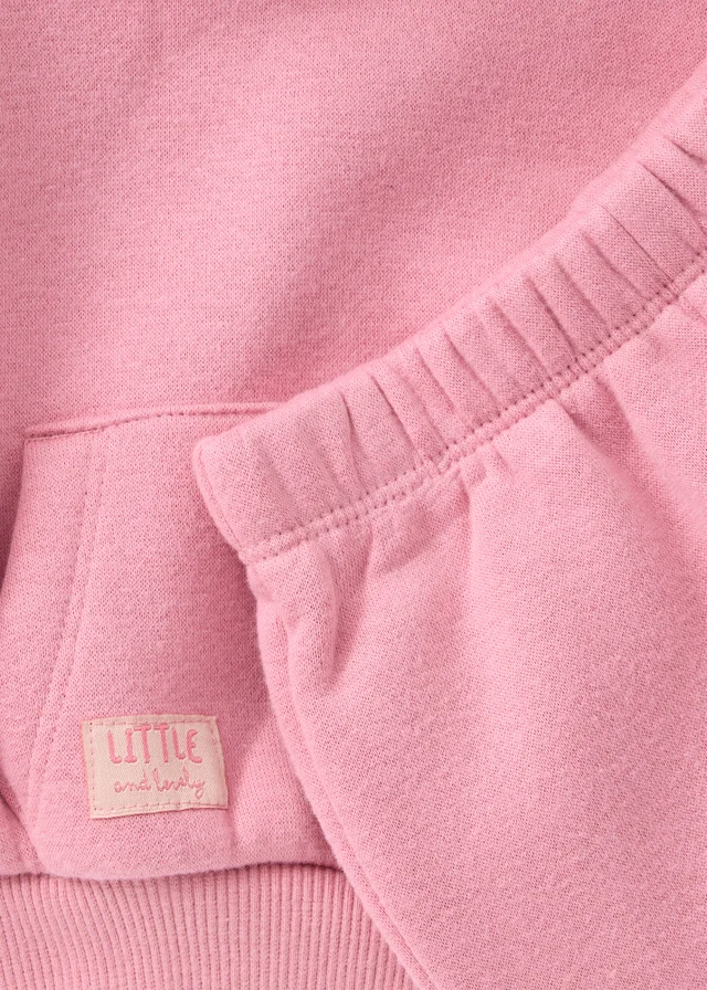 Baby Pink Hoodie & Jogging Bottom Set (0-23mths)