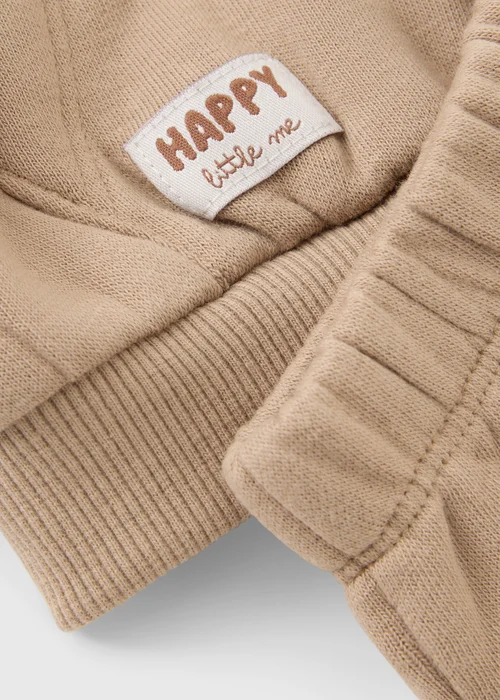 Baby Beige Hoodie & Jogging Bottoms Set (0-23mths) - 0-3 months Image 2