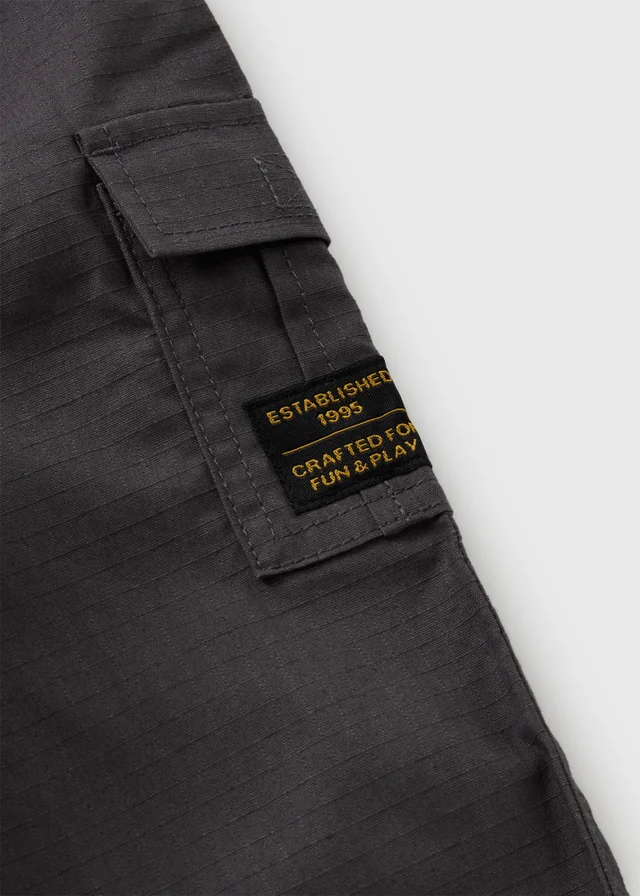 Boys Grey Ripstop Cargos (1-8yrs)