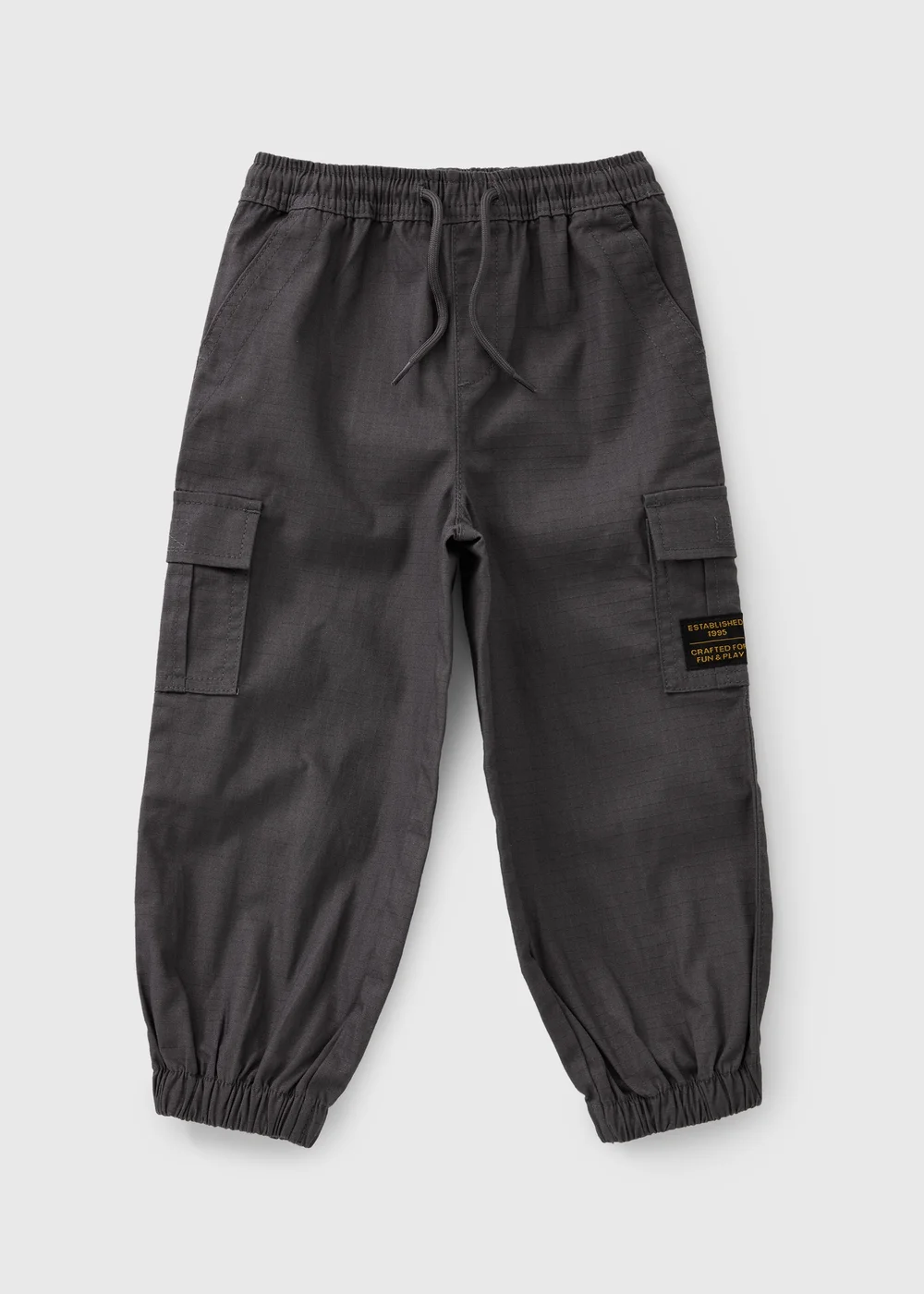 Boys Grey Ripstop Cargos (1-8yrs) - 1-1.5 Yrs Image 1