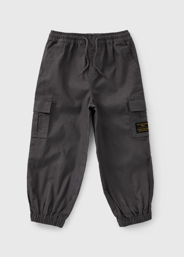 Boys Grey Ripstop Cargos (1-8yrs)