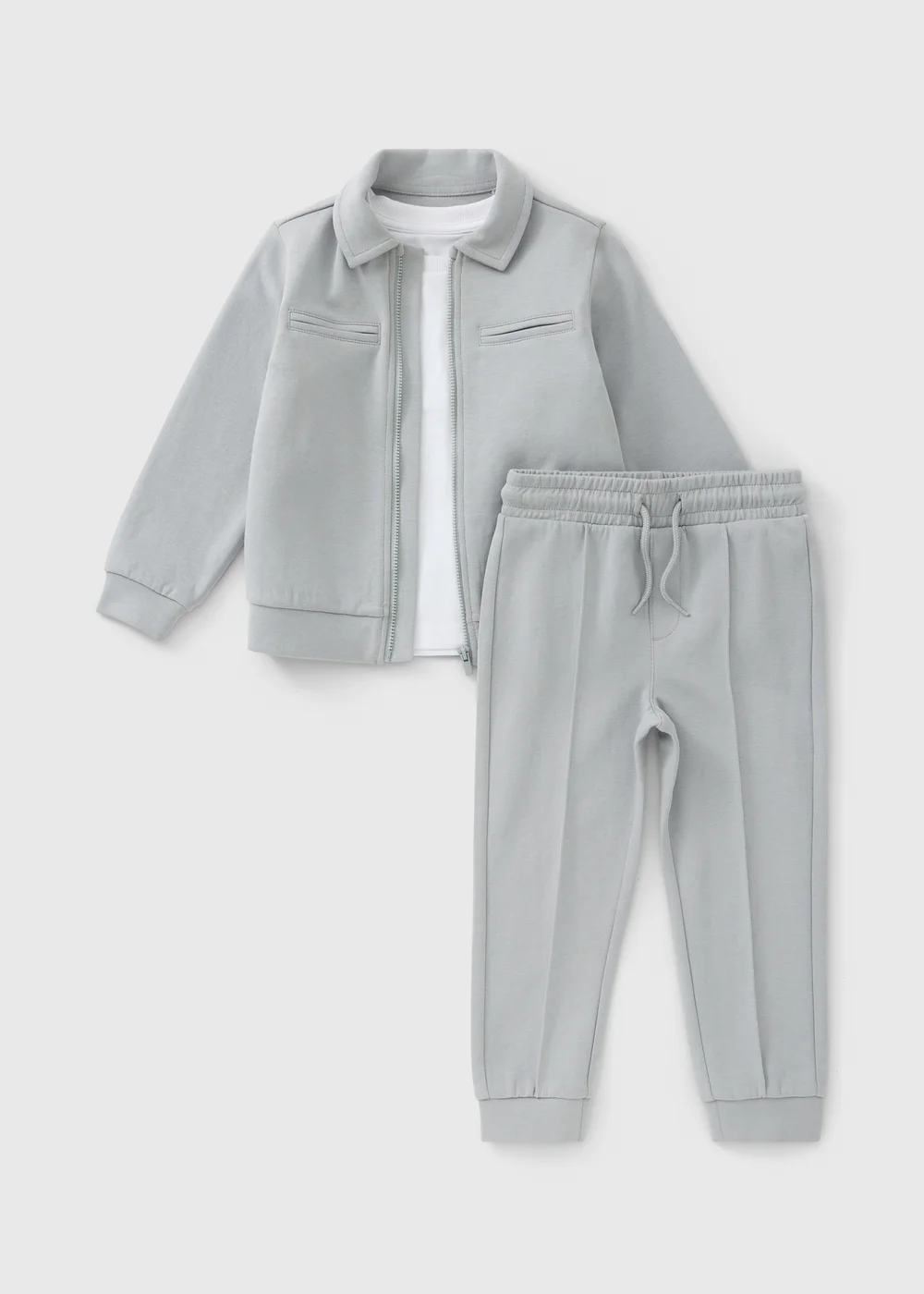3 Piece Boys Grey Smart Outfit Set (1-8yrs) - 1-1.5 Yrs Image 1