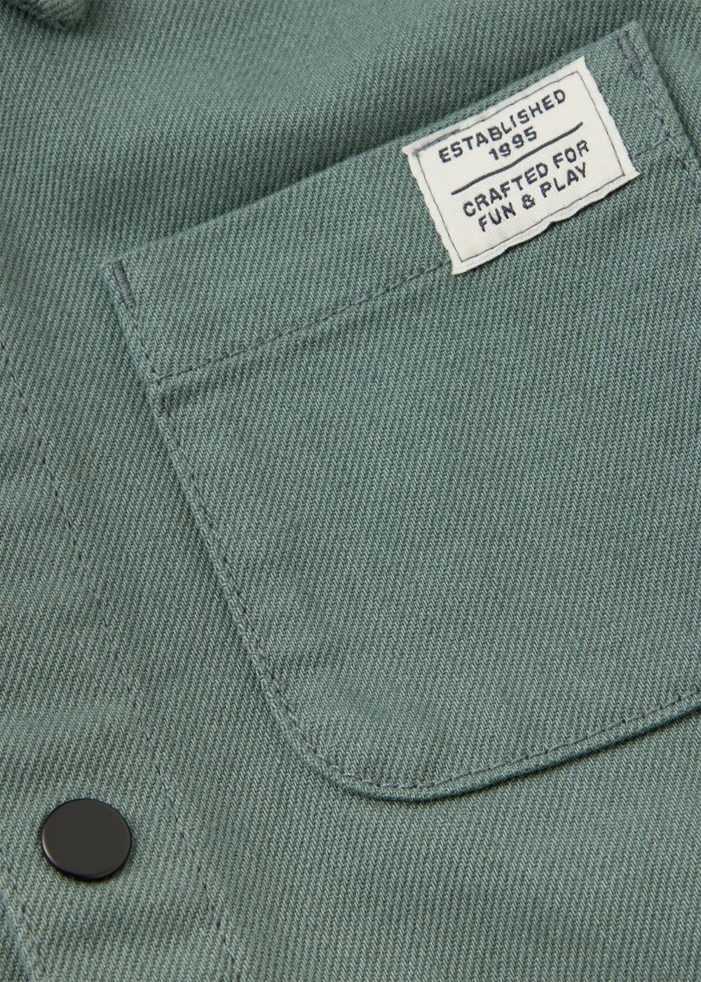 Boys Green Hooded Shacket (1-8 Yrs) - 1-1.5 Yrs Image 2