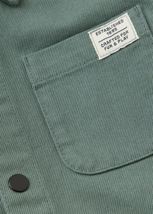 Boys Green Hooded Shacket (1-8 Yrs) - 1-1.5 Yrs Image 2