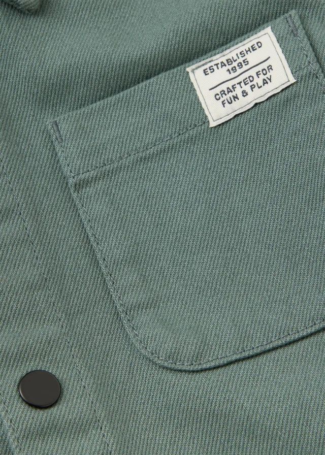 Boys Green Hooded Shacket (1-8yrs)