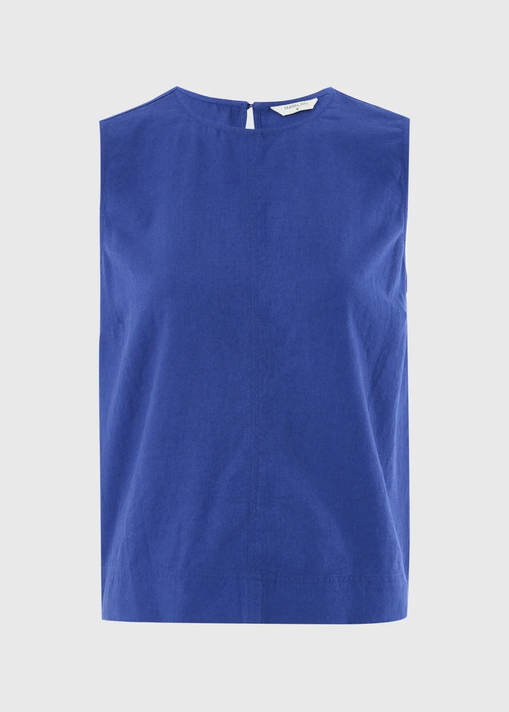 Blue Linen Blend Co Ord Vest Top - 10 Image 4