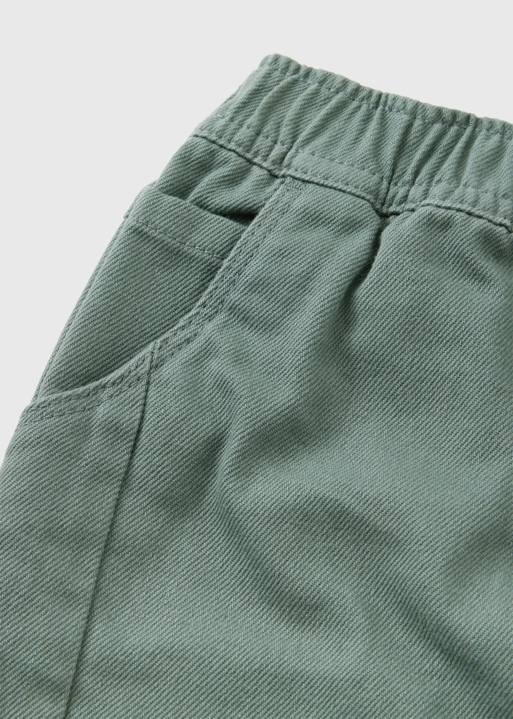 Boys Teal Twill Trousers (1-8yrs) - 1-1.5 Yrs Image 2