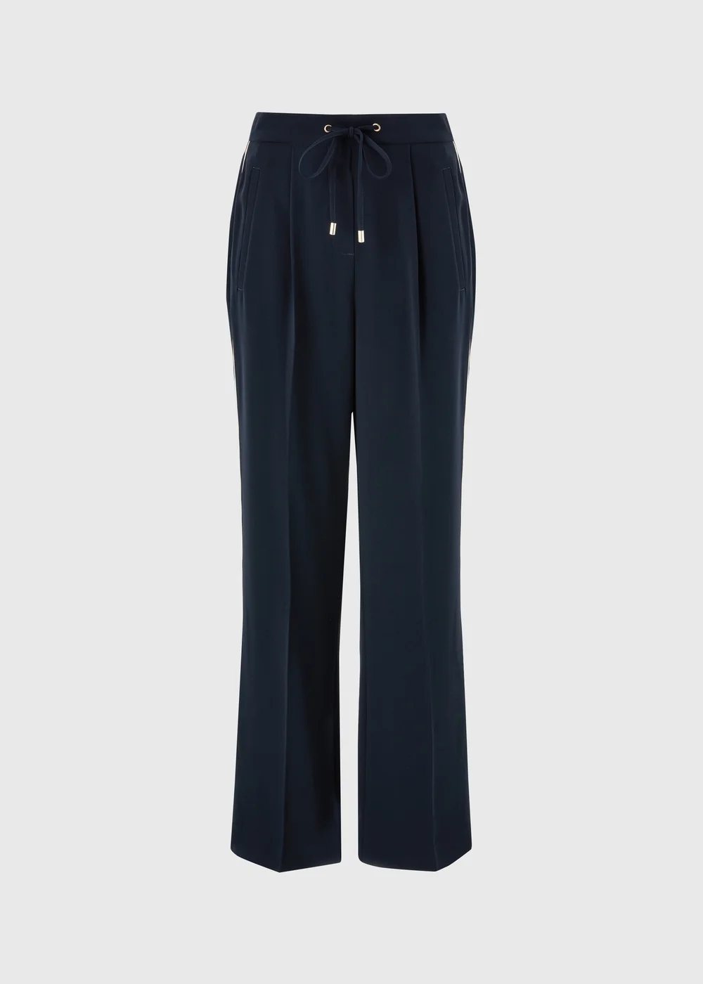 Petite Navy Side Stripe Wide Leg Trousers - 6 Image 4
