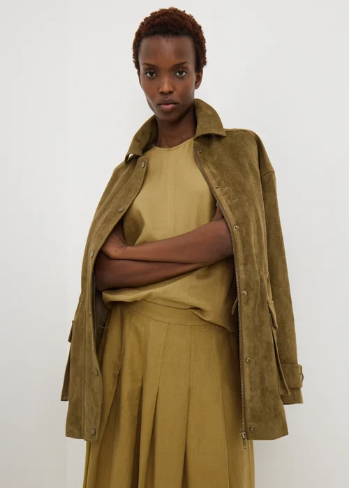 Lime Linen Blend Co Ord Vest Top - 8 Image 3