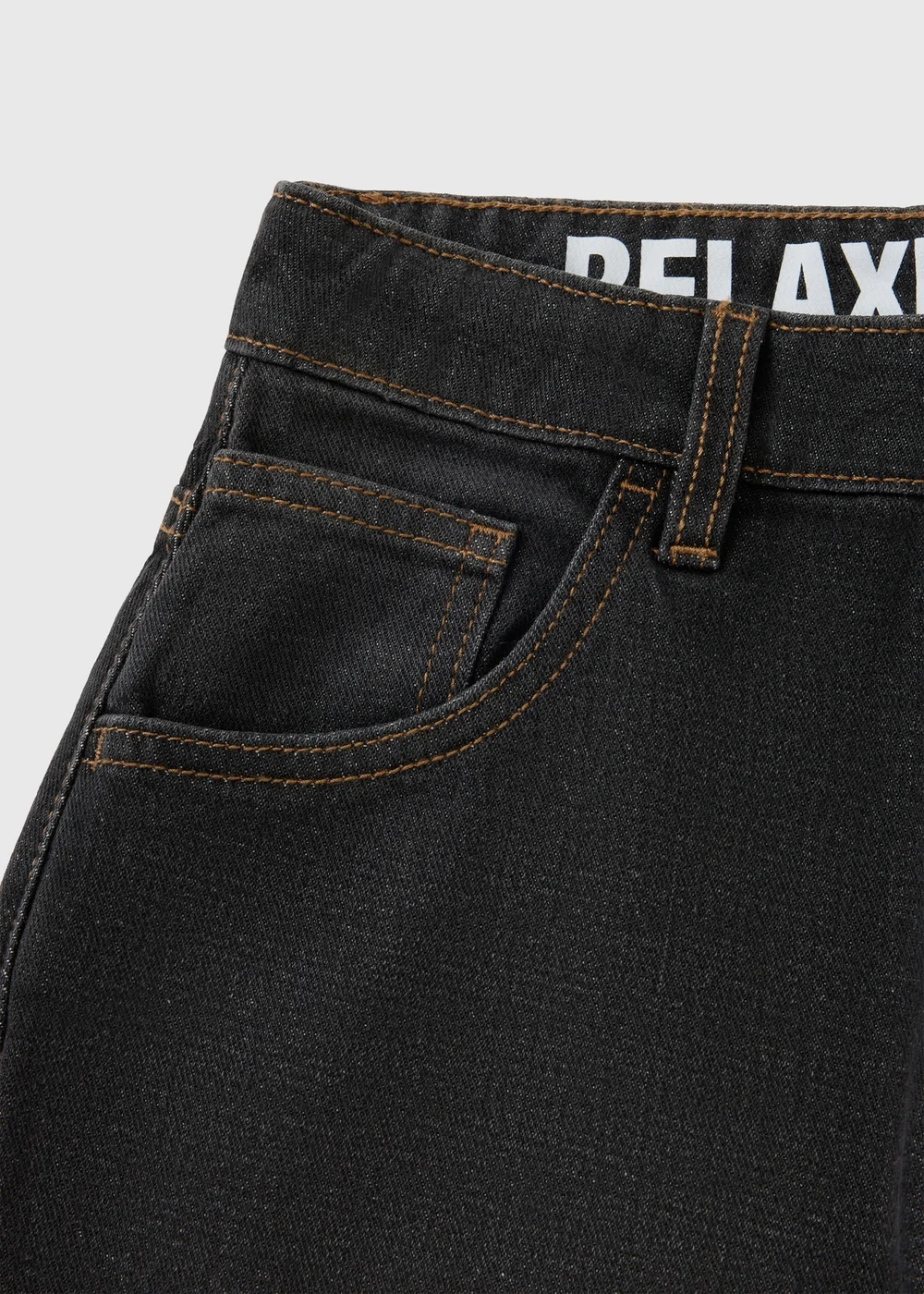 Boys Black Washed Relaxed Fit Jeans (7-15yrs) - 7 Yrs Image 2