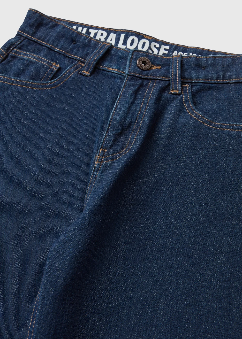 Boys Dark Wash Ultra Loose Fit Jeans (7-15yrs) - 7 Yrs Image 2