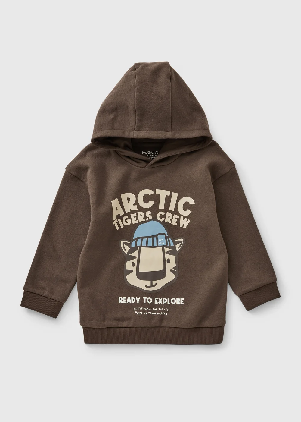 Boys Brown Arctic Club Hoodie (1-8yrs) - 1-1.5 Yrs Image 1