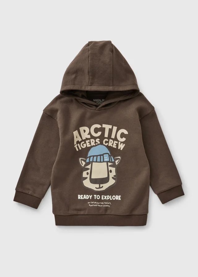 Boys Brown Arctic Club Hoodie (1-8yrs)