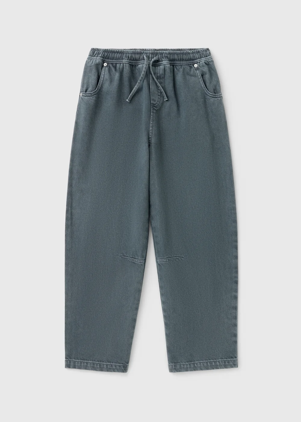 Boys Grey Balloon Drawstring Jeans (7-15 Yrs) - 7 Yrs Image 1