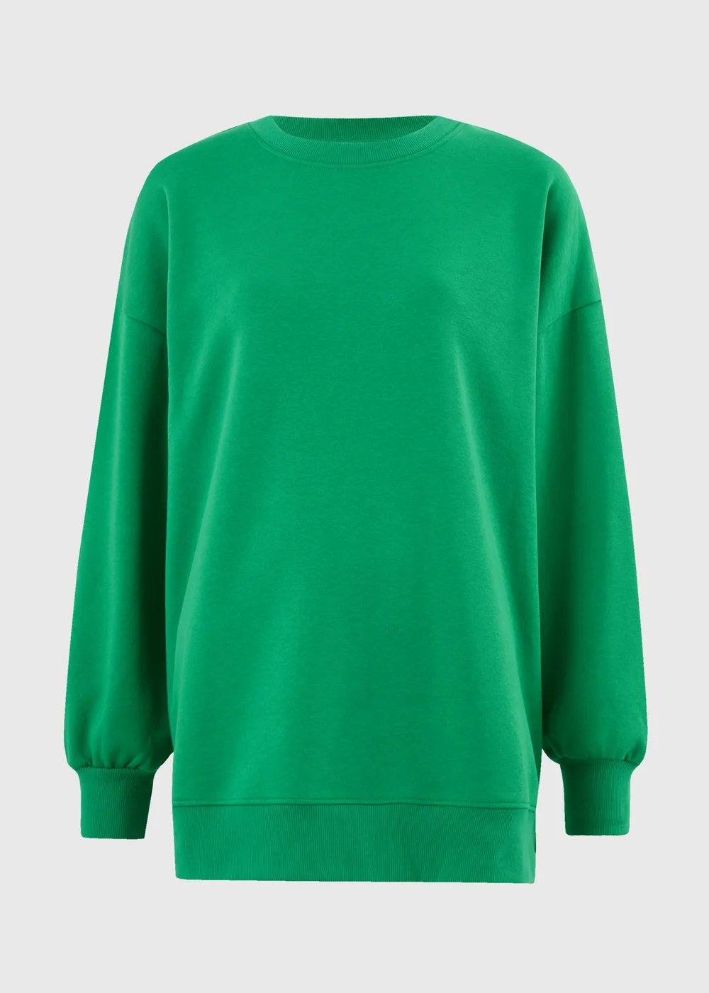 Green Longline Sweatshirt - S Image 1