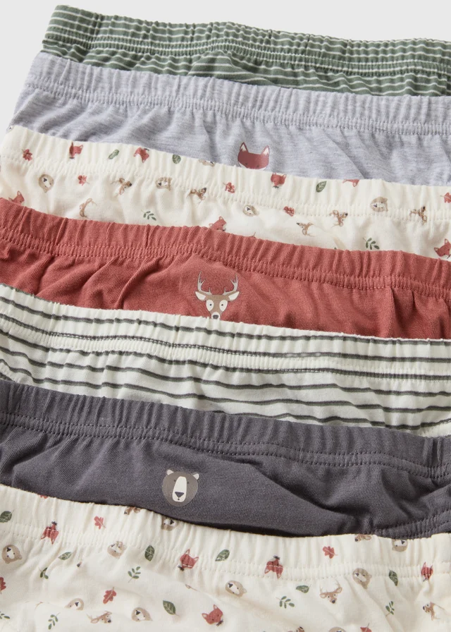 7 Pack Grey Bear Briefs (1.5-11yrs)