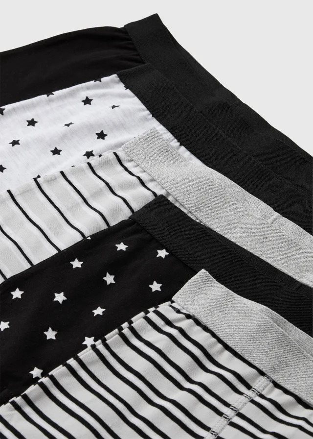Boys 5 Pack Star Design Boxer Set (2-11 Yrs)