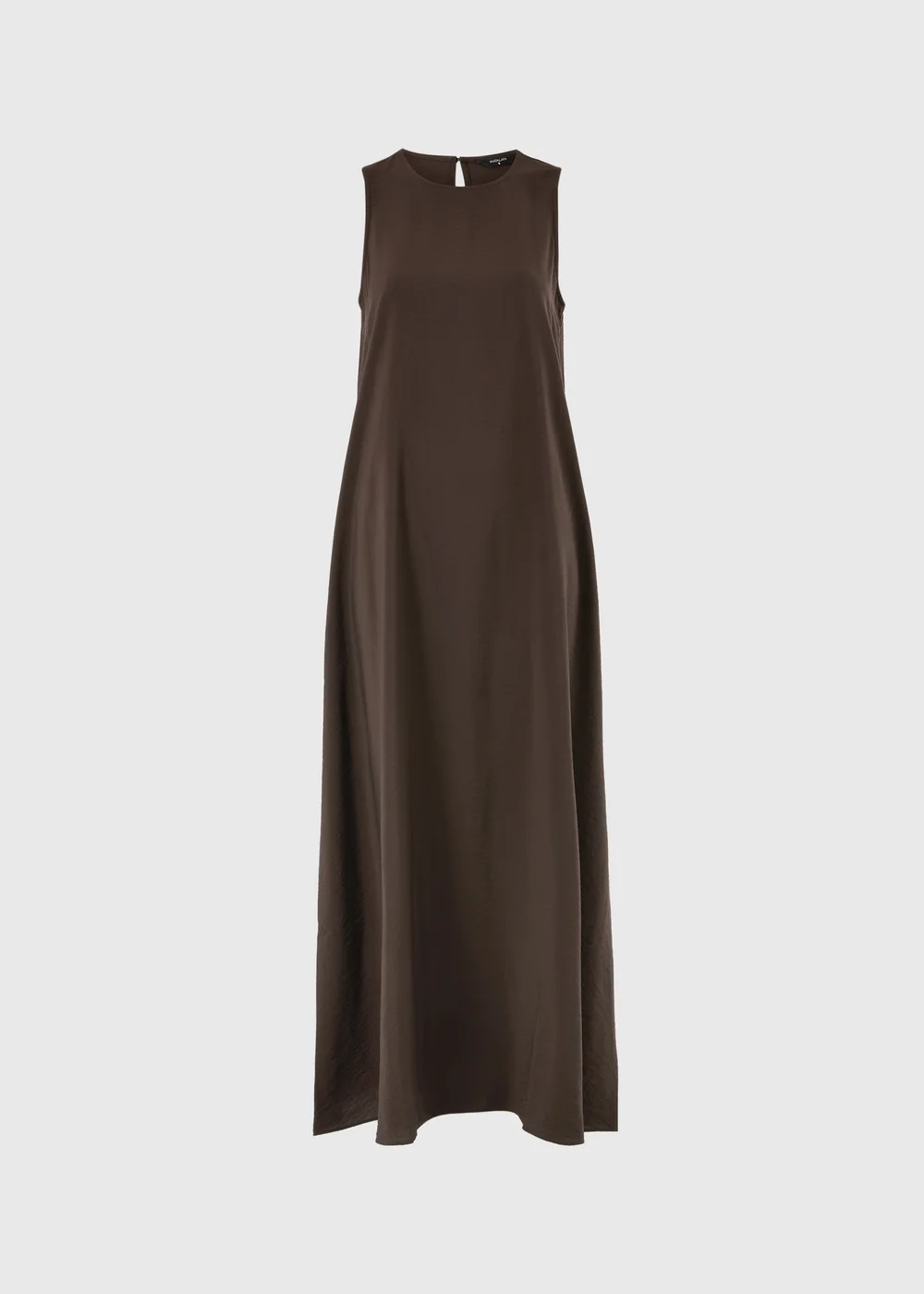 Chocolate Brown Trapeze Maxi Dress - 28 Image 4