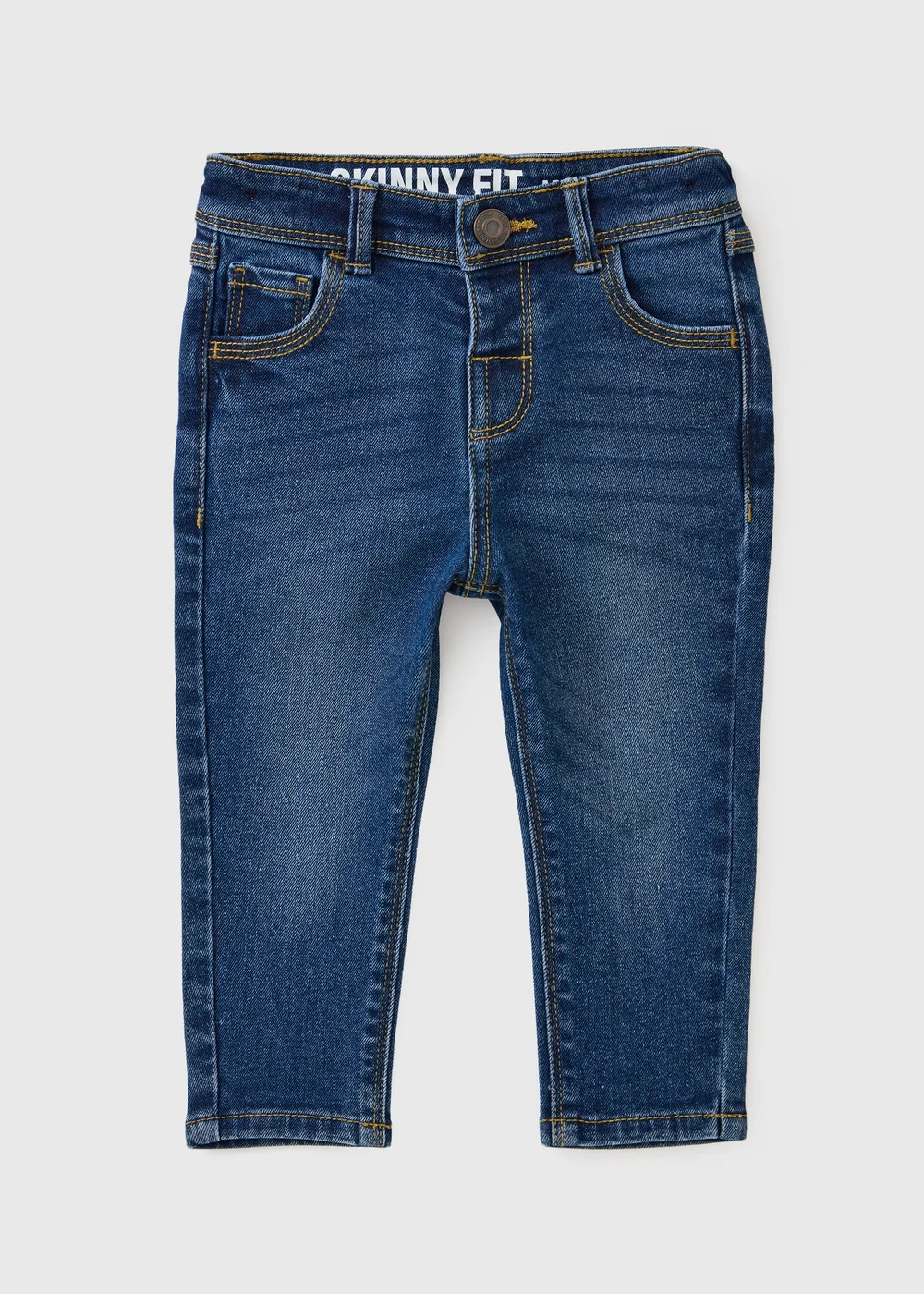 Boys Blue Dark Wash Skinny Jeans (1-8yrs) - 1-1.5 Yrs Image 1