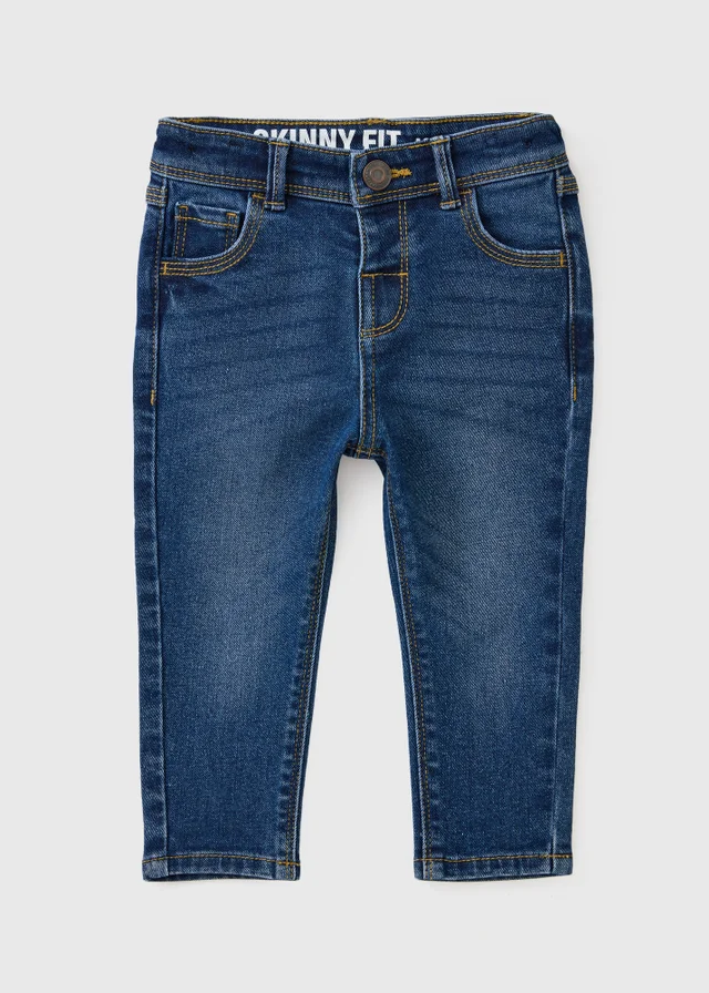 Boys Blue Dark Wash Skinny Jeans (1-8yrs)