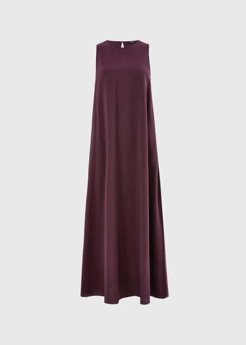 Wine Trapeze Maxi Dress - 24 Image 4