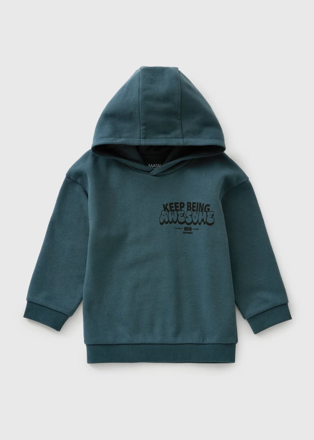 Boys Blue Slogan Hoodie (1-8yrs) - 1-1.5 Yrs Image 1
