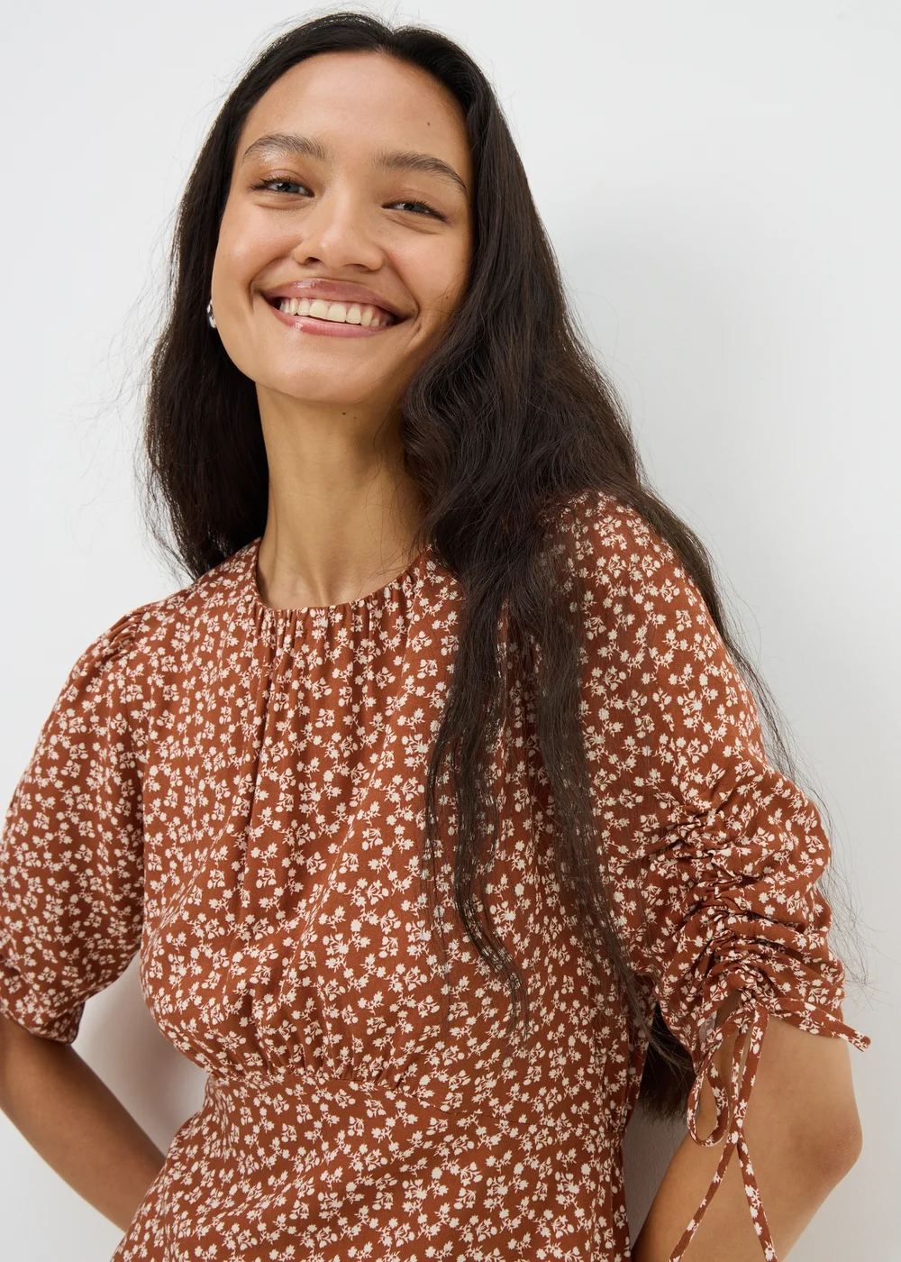 Ginger Floral Mini Tea Dress - 22 Image 2