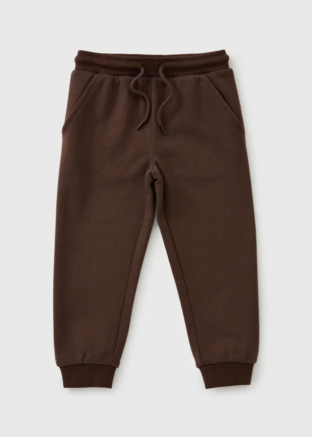 Boys Brown Basic Joggers (1-8yrs)