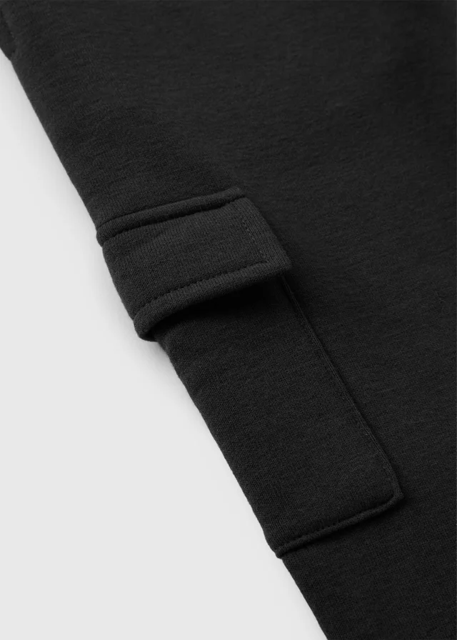 Boys Black Cargo Jogging Bottoms (1-8yrs)