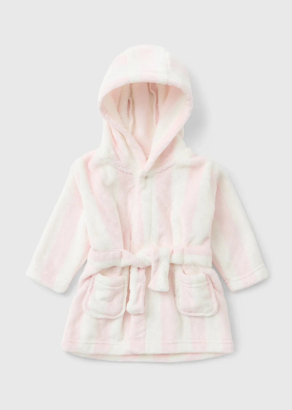 Pink Stripe Dressing Gown - Up to 1 Month Image 1