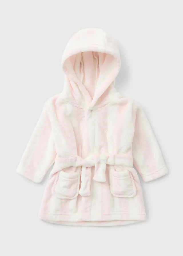Pink Stripe Dressing Gown
