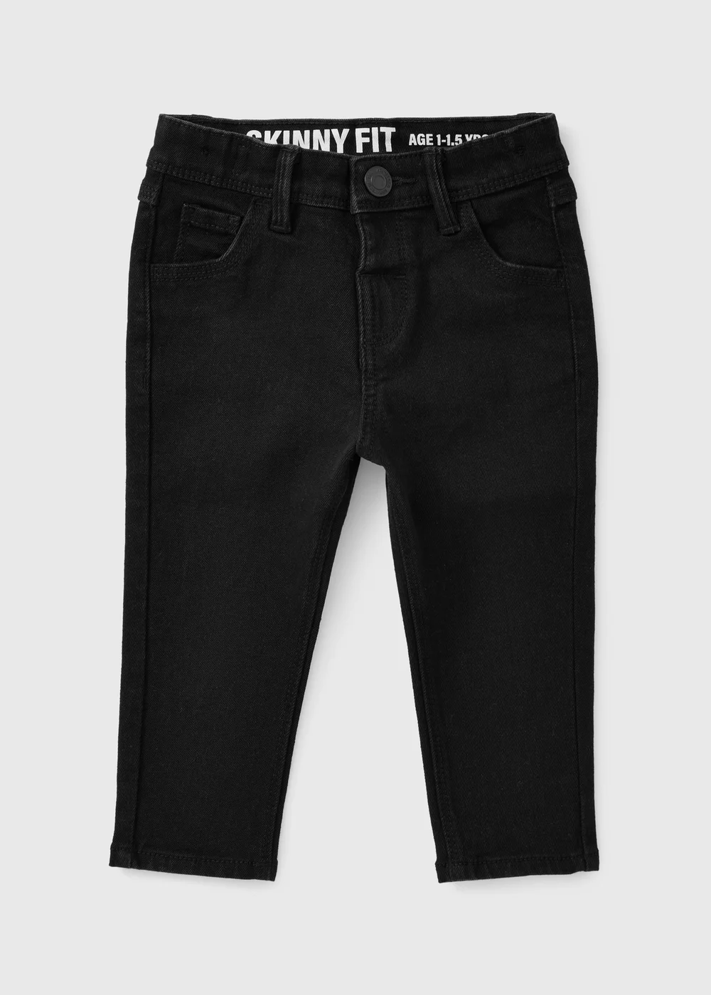 Boys’ Black Skinny Fit Jeans (1-8 Yrs) - 1-1.5 Yrs Image 1