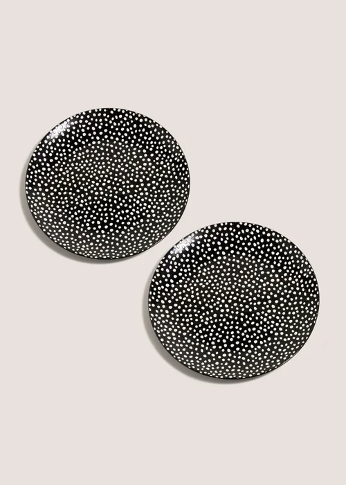 2 Pack Spotty Dinner Plates Image 1