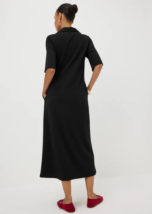 Black Polo T-Shirt Midaxi Dress - 8 Image 3