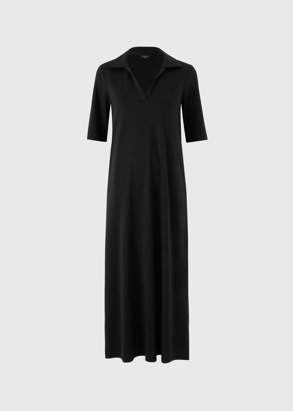 Black Polo T-Shirt Midaxi Dress - 8 Image 4