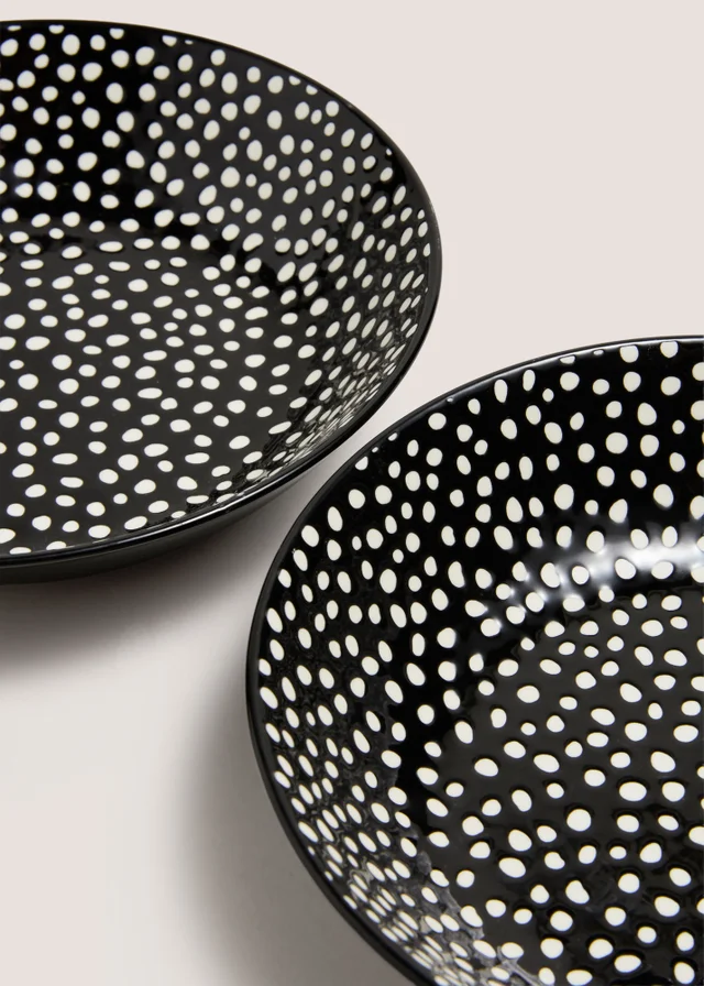 2 Pack Spotty Pasta Bowls
