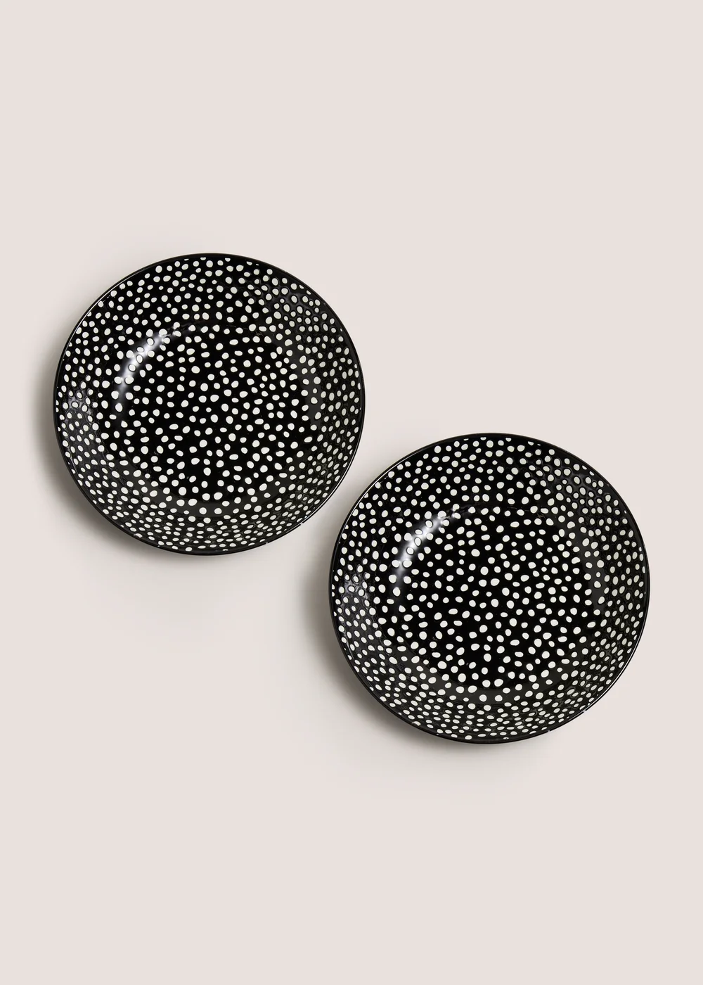 2 Pack Spotty Pasta Bowls Image 1
