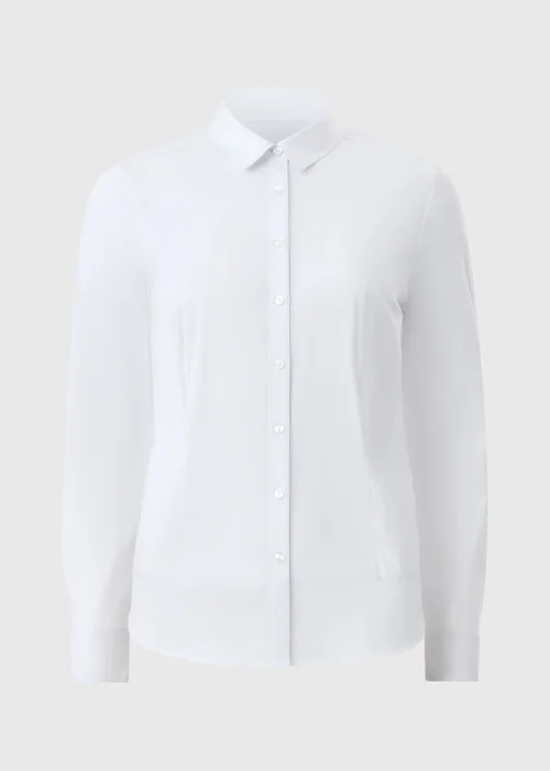 Petite White Button Up Shirt - 6 Image 4