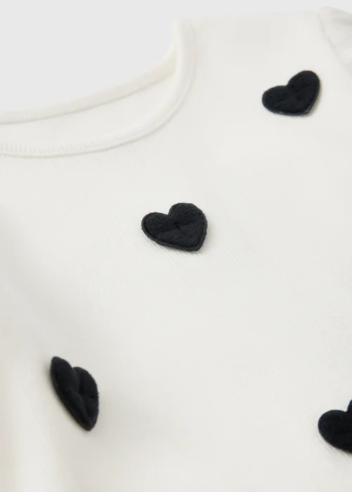 Girls Black & White Long Sleeve Top & Puffball Skirt Set (1-8yrs) - 1-1.5 Yrs Image 2