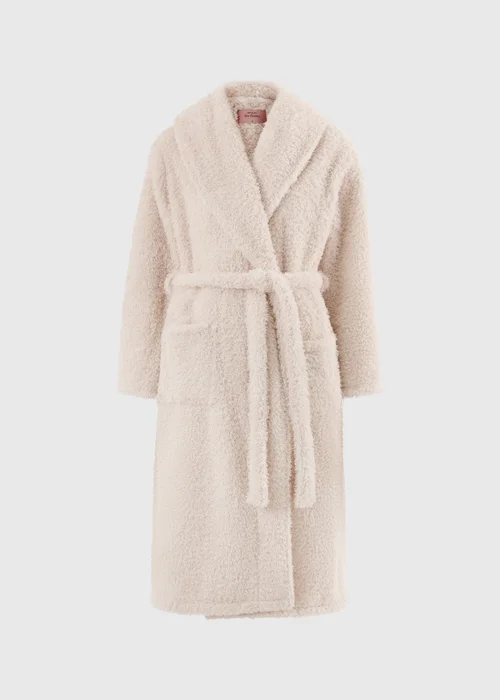 Oatmeal Borg Dressing Gown - XS Image 3